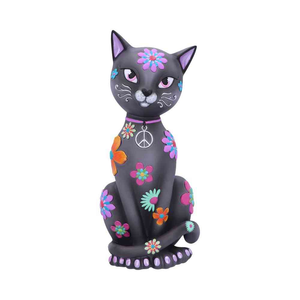 Nemesis Now - Hippy Kitty 26cm Beeld/figuur - Multicolours